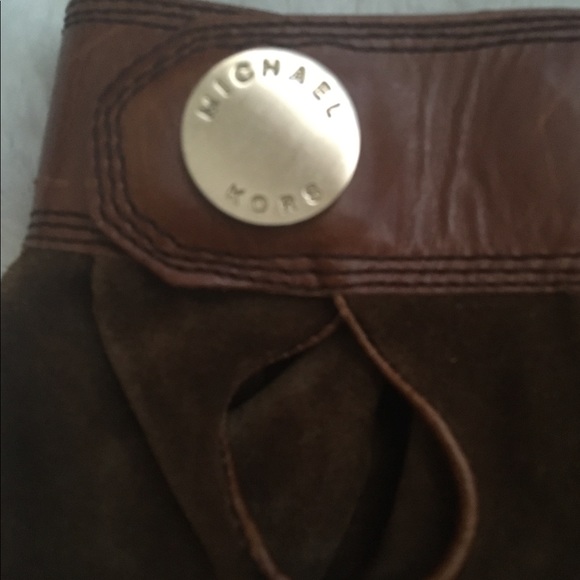 - Michael Kors brown suede heeled boots - Picture 3 of 6